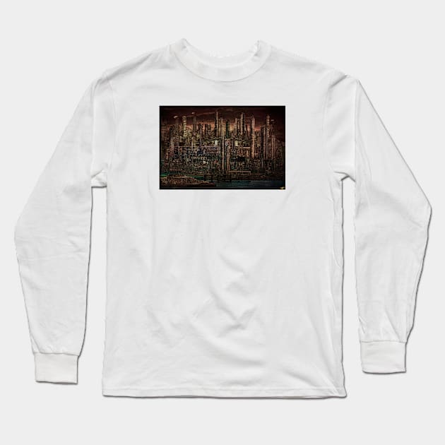 INDUSTRIAL PSYCHOSIS Long Sleeve T-Shirt by Chris Lord